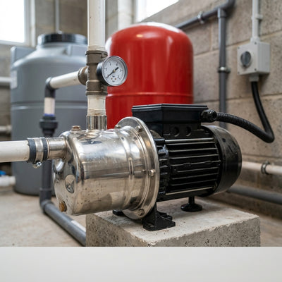 90 L/min Self-Priming Jet Pump 230V 1.5kW Stainless Steel 50m Head