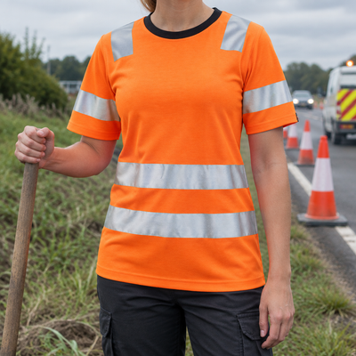 Women's Class 2 High-Visibility Tee - Hi-Vis Orange