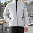 Softshell Work Jacket with Reflective Details - White/Black