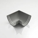 90° Aluminium Gutter Angle 130mm - Marine Grade — RAL 7037