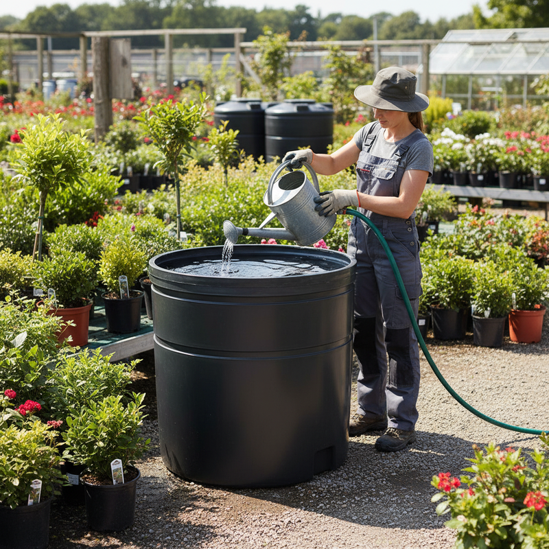 Dark Slate Gray Premium Open Top 1300 Litre Water Tank for Domestic & Commercial Use