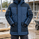 Insulated Waterproof Parka with Taped Seams - Navy/Dark Navy