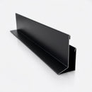 V Return Aluminium Fascia Board 30mm 45° 3m — RAL 9005