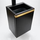 40 litre open-top steel wall-mounted litter bin (view 2)