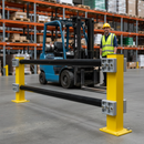 Dim Gray Premium Low Level Impact Guard Rails - Upright Post for Safety