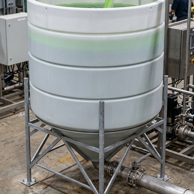 4900L Cone Tank 45° Open Top – Full Drainage Polyethylene