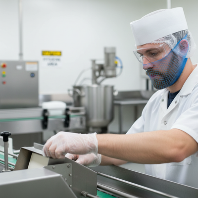 Disposable Beard Mesh Snood Box of 12 - Lightweight and Comfortable