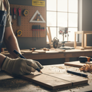 Dark Slate Gray Premium Carpenters Pencils - Pack of 3 with Non-Rolling Design