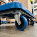 Large Platform Trolley 300kg Capacity Blue Polypropylene