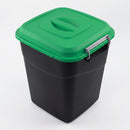 50 Litre animal feed storage bin with clip lid (view 2)
