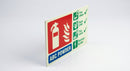 Photoluminescent ABC Powder Extinguisher Sign – 105×155mm PVC (view 2)