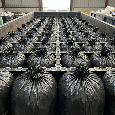 360 Litre Heavy-Duty Recycled Black Bin Liners - 100 Pack