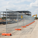 Gray Heavy Duty Temporary Fencing Panels for Site Security and Crowd Control