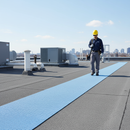 Light Steel Blue Heavy Duty PVC Roof Walkway Matting with High Slip Resistance