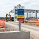Light Gray Heavy Duty Construction Site Safety Boards - Inform Visitors & Workers