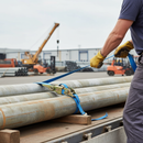 Light Gray Premium Endless Ratchet Strap 50mm x 7.5m for Heavy Loads (2500kg)