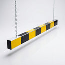 Aluminium Height Restrictor Bar 2-5m Black Yellow Suspension Chains (view 2)