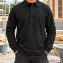 Heavyweight Cotton Rugby Work Shirt - Black