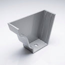 Moulded Ogee Gutter Left Hand Stop End 125 x 100mm — RAL 9006