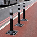 Cycle Lane Separator Bollard, Recycled MDPE, Reflective