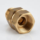 3/8" BSP Male x 1/4" BSP Female Brass Swivel Fitting, 220 Bar (view 2)
