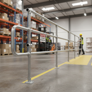 Professional Ready-Made Guardrail Middle Section Post with Galvanized Finish and 1100mm Top Rail Height