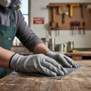 Dim Gray Premium Emery Cloth Sanding Paper 9" x 11" - 80 Grit (Pack of 5)