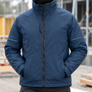 Insulated Winter Work Jacket with Reflective Detail - Navy/Black (view 2)