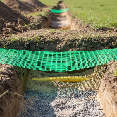 High-Performance Detectable Mesh for Underground Service Marking 200mm x 100m