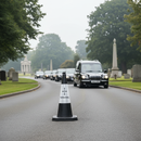 Light Slate Gray Premium 750mm Funeral Cone with High Durability and Stability