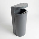 70 Litre Single Torpedo Street Litter Bin, Galvanised Steel (view 2)