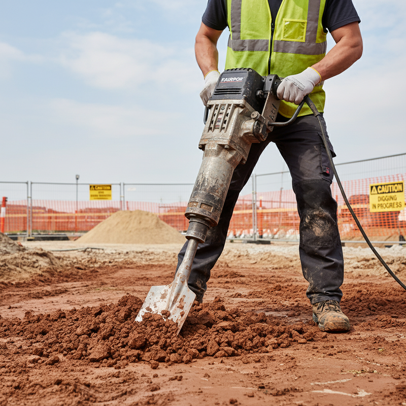 Light Gray Premium Heavy Duty Clay Spade Breaker Steels for Demolition