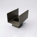 Aluminium Box Gutter Outlet 72×72mm to 135×100mm — RAL 7022