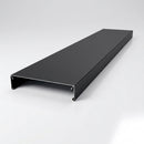 Aluminium Coping Length 3m - Secret Fix Powder Coated — Textured Black
