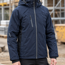 Waterproof Shell Jacket with Taped Seams - Dark Navy/Black