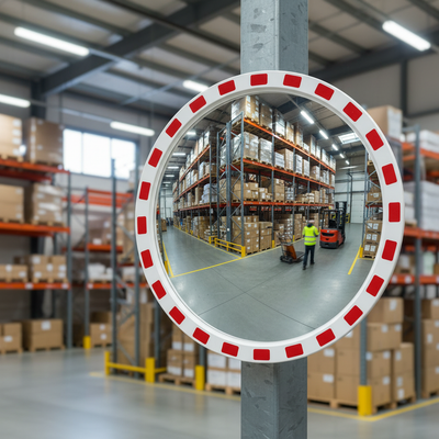 Premium Acrylic Traffic Mirror - Circular for High Visibility