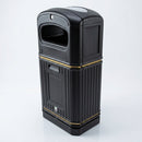 72 Litre Slimline Heritage Outdoor Litter Bin Polyethylene (view 2)