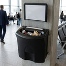 87 Litre Open Top Recycling Bin with Flat Back