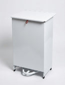50 litre steel fire retardant sackholder with pedal lid (view 2)