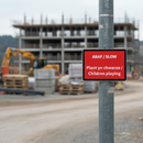 Light Slate Gray High-Performance Custom 600 x 450mm Q-Sign for Traffic Safety
