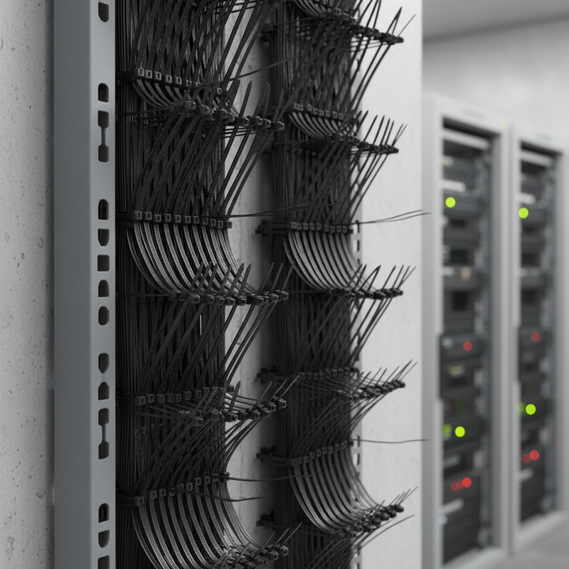 Dark Slate Gray Heavy Duty Nylon Cable Ties 250mm x 4.8mm - Pack of 100