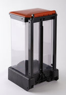 45 Litre Clear Plastic Fire Retardant Pedal Sackholder (view 2)