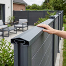 Capping Rail 2.45m Anthracite Grey