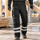 Insulated Work Trousers with EN 14404 Protection - Black/Black (view 2)