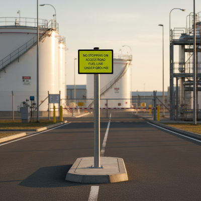 Premium 600 x 450mm Q-Sign for Road Traffic Safety