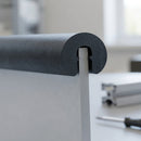 U-Profile Rubber Edge Protector 4x6mm for 1mm Panels - 50m EPDM (view 2)