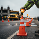 Dark Slate Gray High-Performance LED Traffic Cone Safety Lights for Maximum Visibility