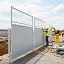 Light Gray Heavy Duty Safety Barrier Mesh Extension Panel for Enhanced Security