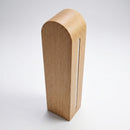 Domed oak bollard with LED strip lighting (view 2)