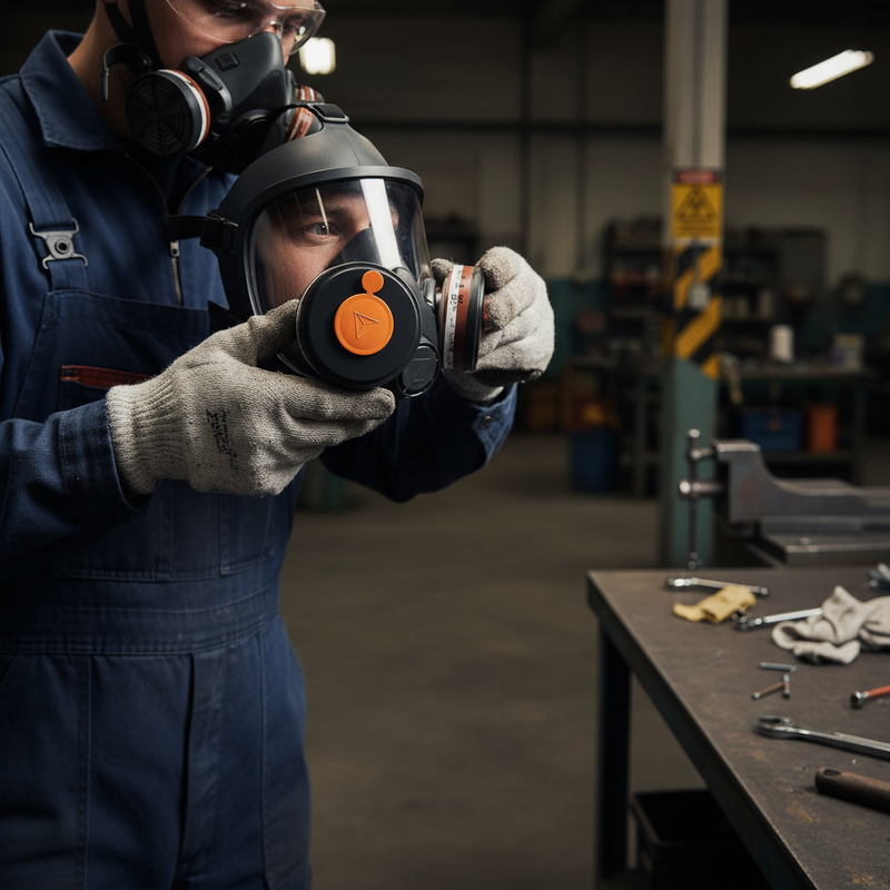 Black Premium A2P3 Filtering Cartridges - Box of 4 for Full Face Masks